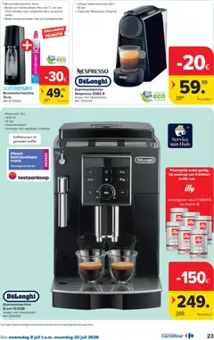 Carrefour folder week 28 - Voorbeeld van een folder van Carrefour, geldig van 08/07/2026 | Pagina: 23 | Producten: Fles, Csirkecombfile, Koffiebonen, Koffie