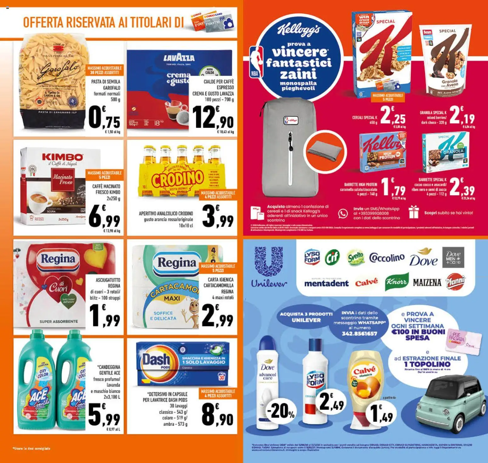Volantino Conad del 17.06.2026 | Pagina: 3 | Prodotti: Carta igienica, Lavatrice, Cocco, Aperitivo