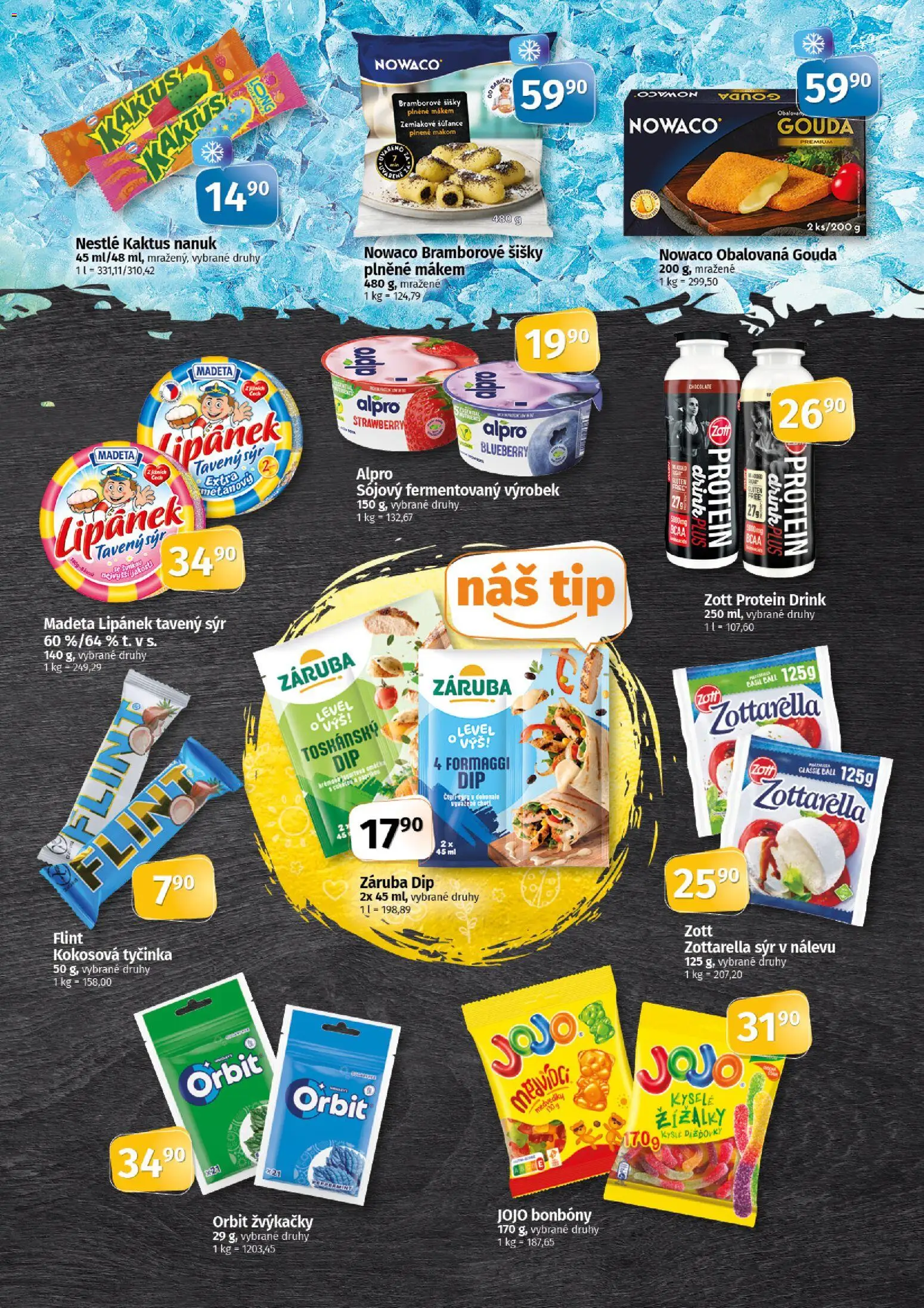 Coop leták - Tip Extra od 05.08.2026 | Strana: 3 | Produkty: JOJO bonbóny, Bonbóny, Sýry, Protein drink
