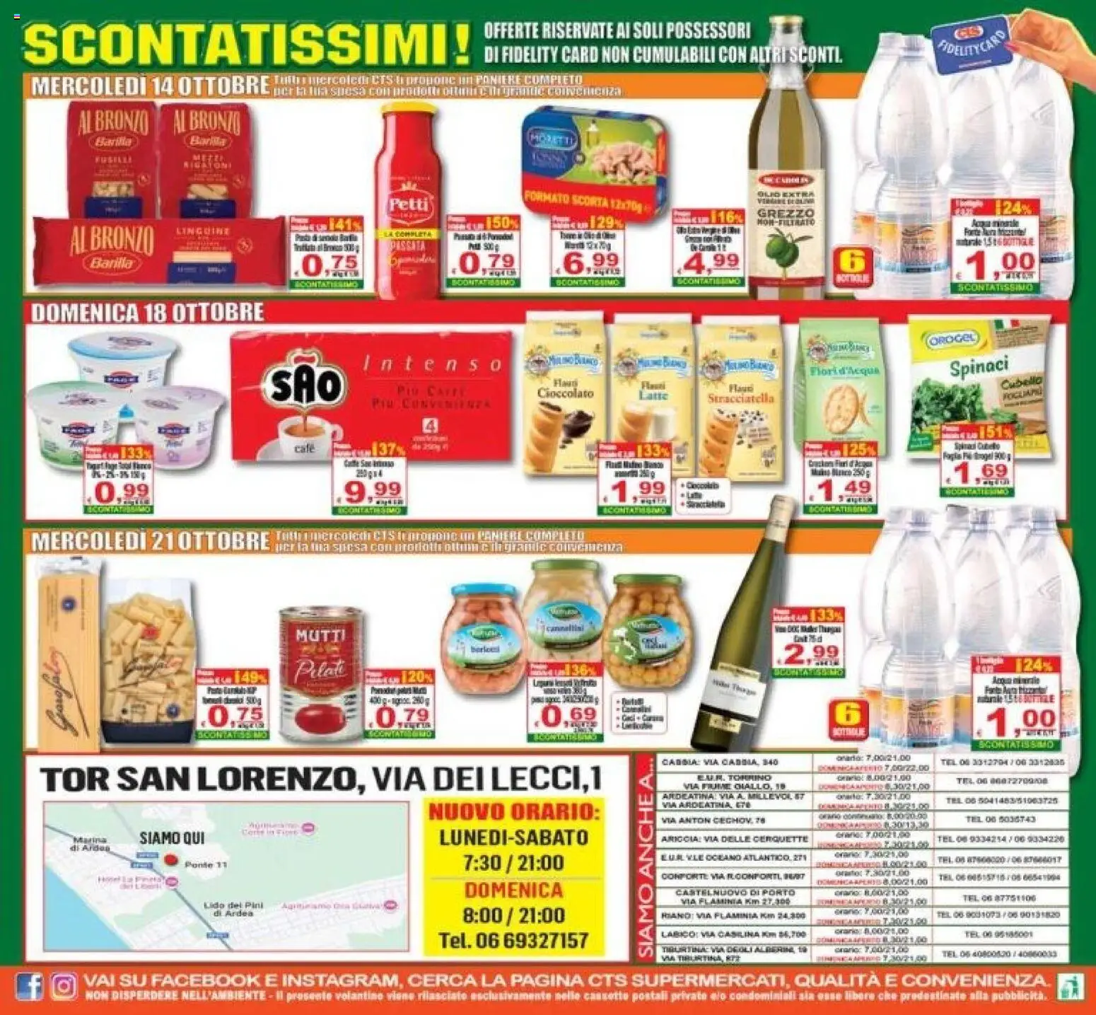 Volantino CTS del 14/10/2026 | Pagina: 24 | Prodotti: Linguine, Olio, Mutti, Stracciatella