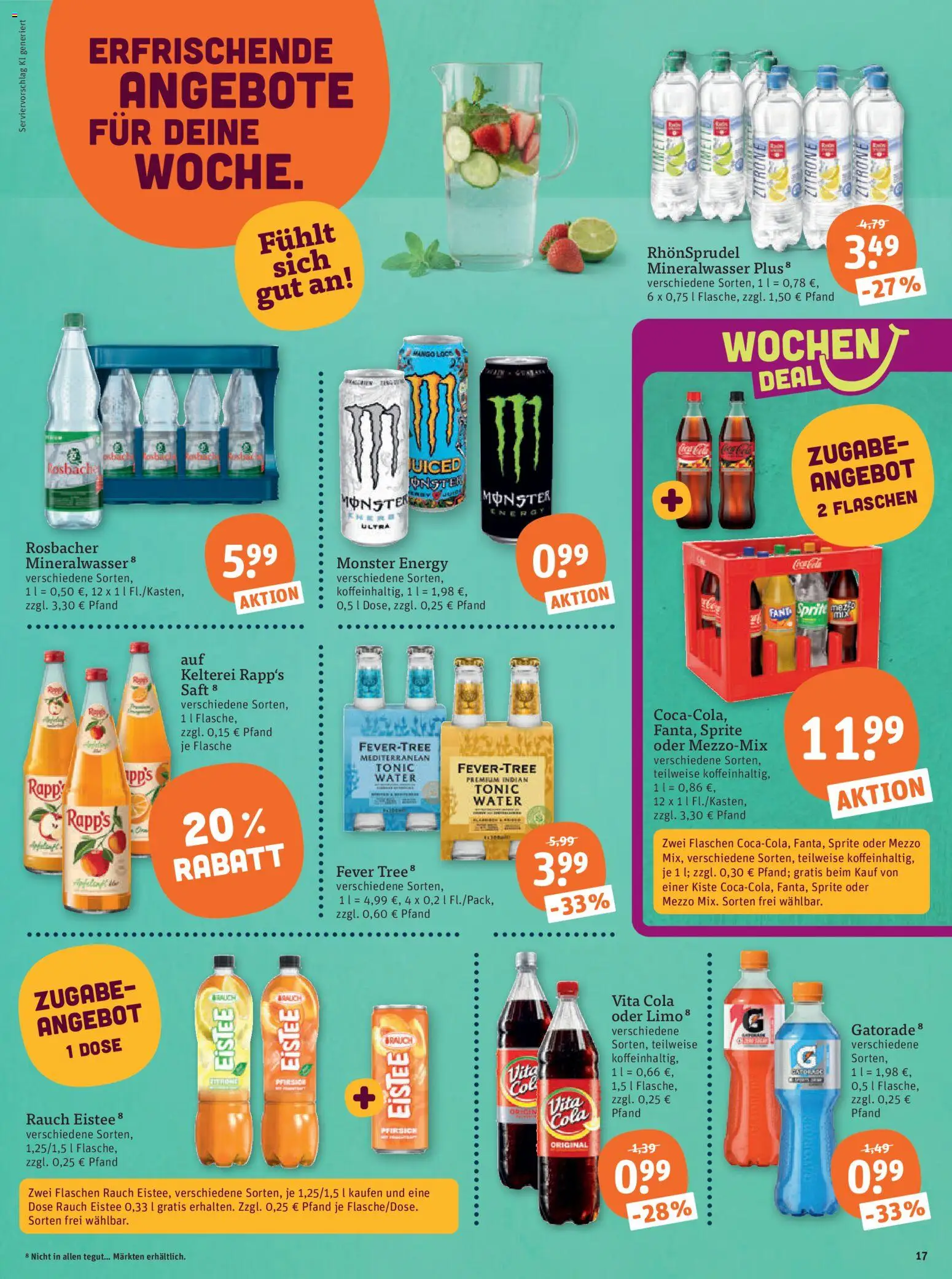 Tegut Prospekt – gültig ab 26.05.2026 | Seite: 19 | Produkte: Sprite, Mineralwasser, Vita cola, Saft