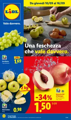 Anteprima del volantino Lidl volantino Fresca e conveniente valido a partire dal 10/09/2026