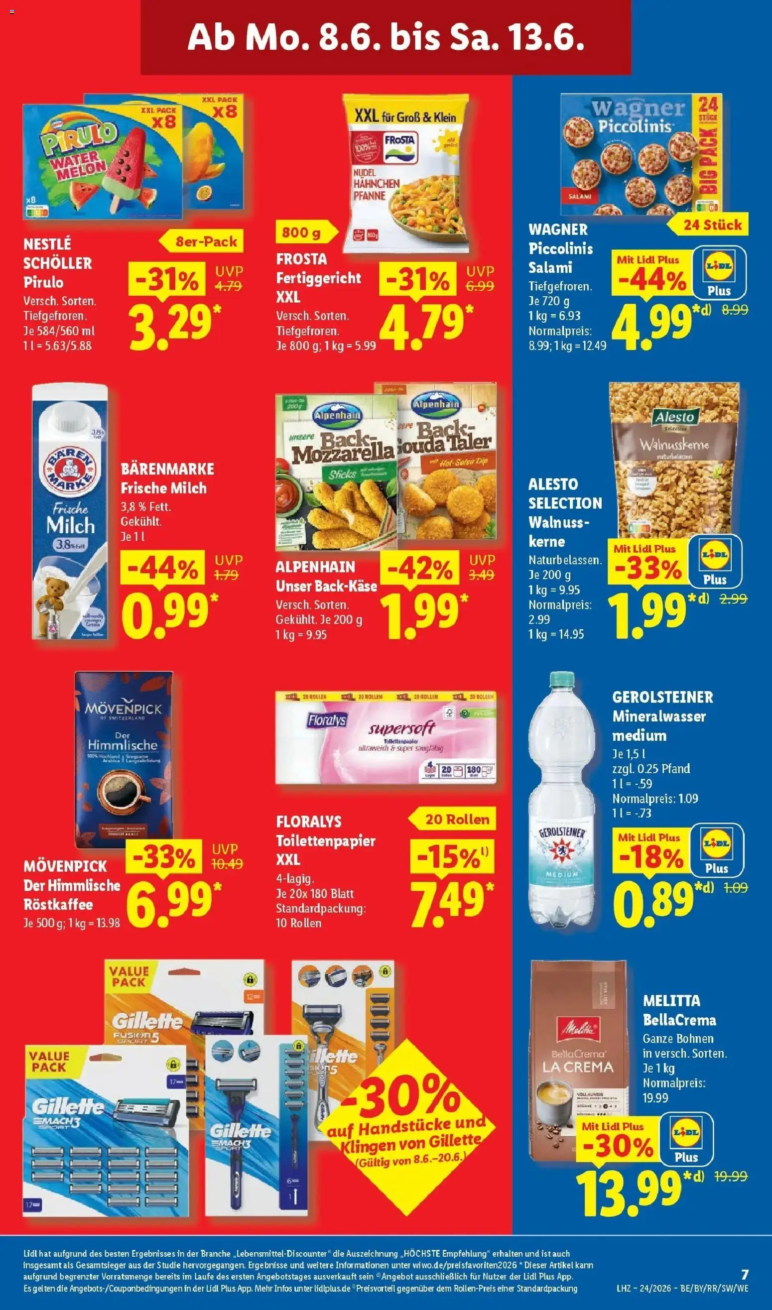 Lidl Prospekt Zülpich – gültig ab 08.06.2026 | Seite: 15 | Produkte: Melitta, Hahnchen, Frosta, Piccolinis