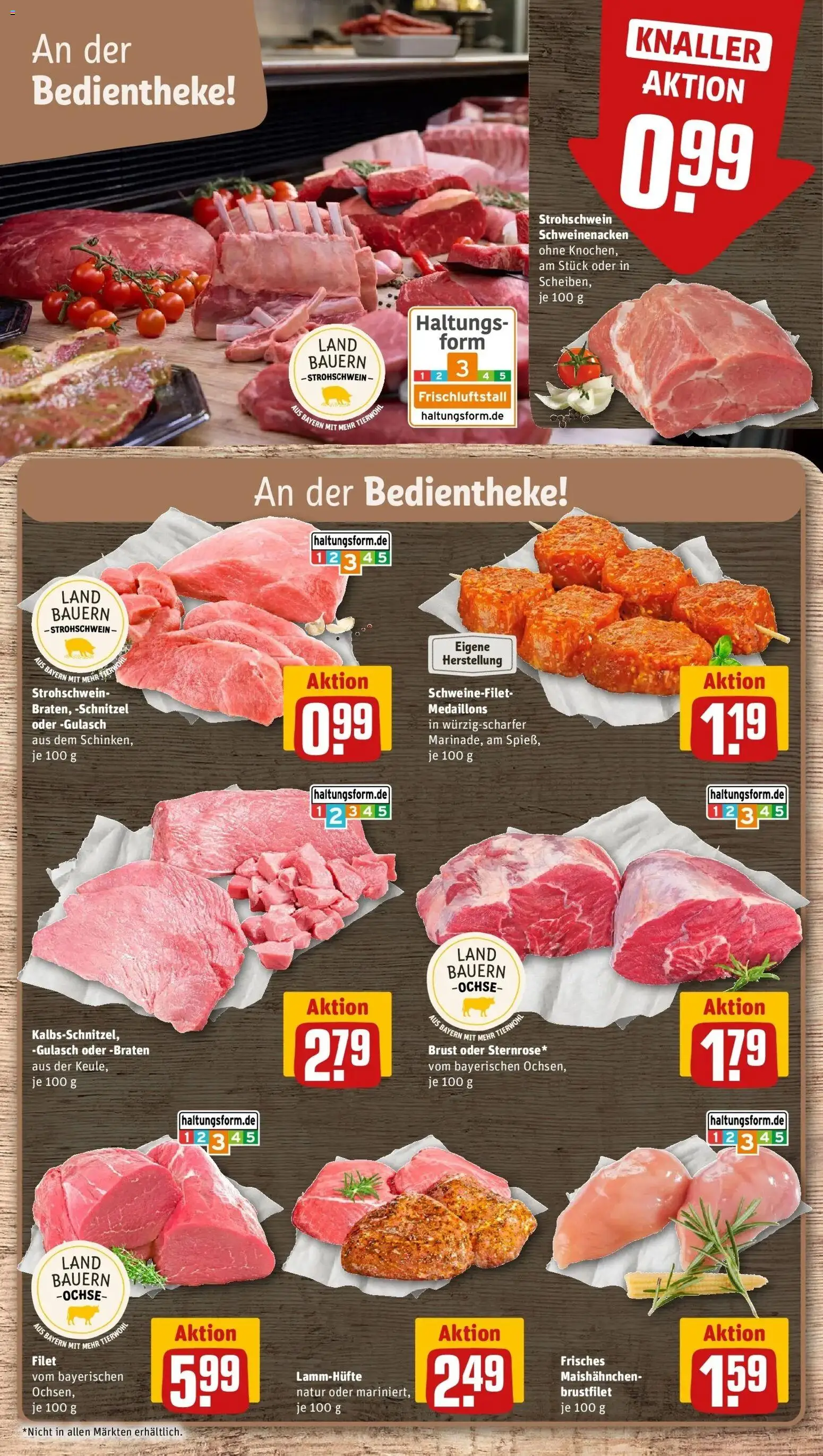 REWE Prospekt ab 14.09.2026 zum Blättern » Angebote | Seite: 6 | Produkte: Schweinenacken, Schnitzel, Schweinefilet, Gulasch