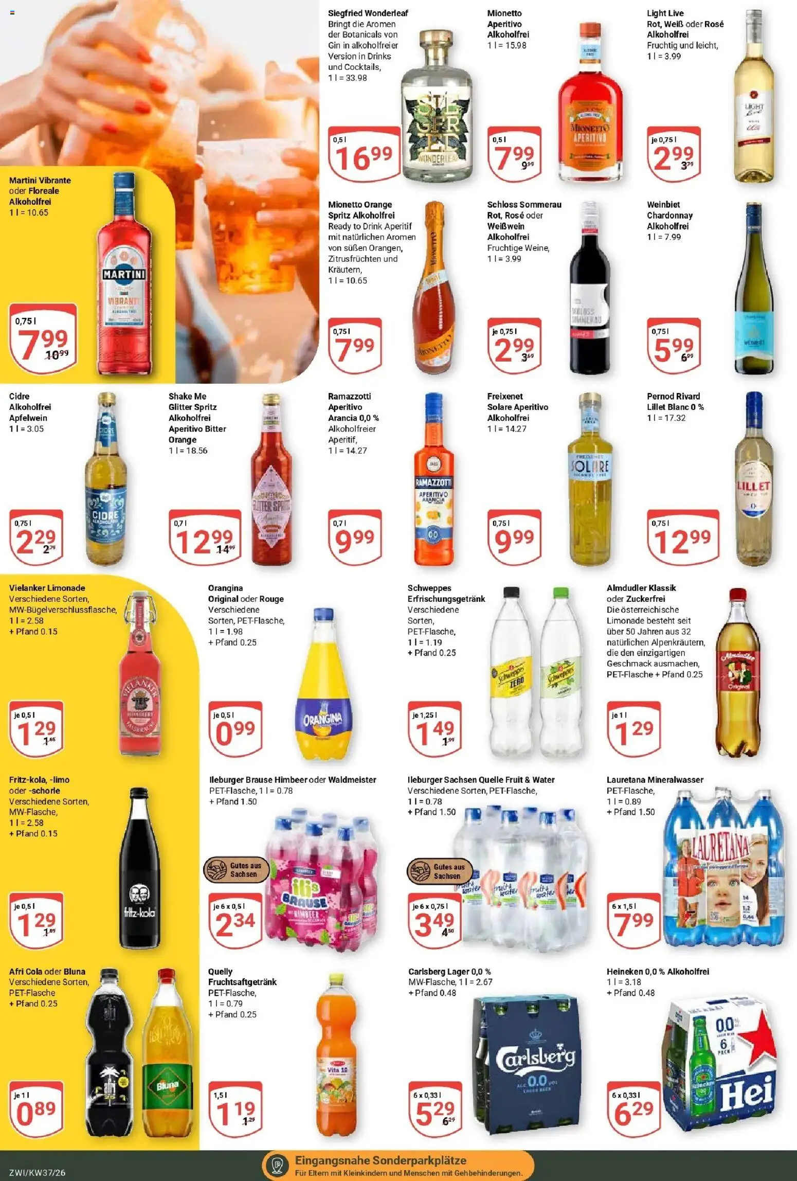 Globus Prospekt Zwickau – gültig ab 07.09.2026 | Seite: 19 | Produkte: Martini, Cola, Heineken, Wein