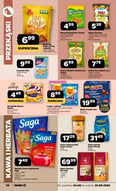 Pogląd oferty "Chipsy Wiejskie Ziemniaczki Lorenz, Chipsy Wiejskie Ziemniaczki Lorenz > cebulka > masło z solą 130 g" - ważna od 24.09.2026 | Strona: 14