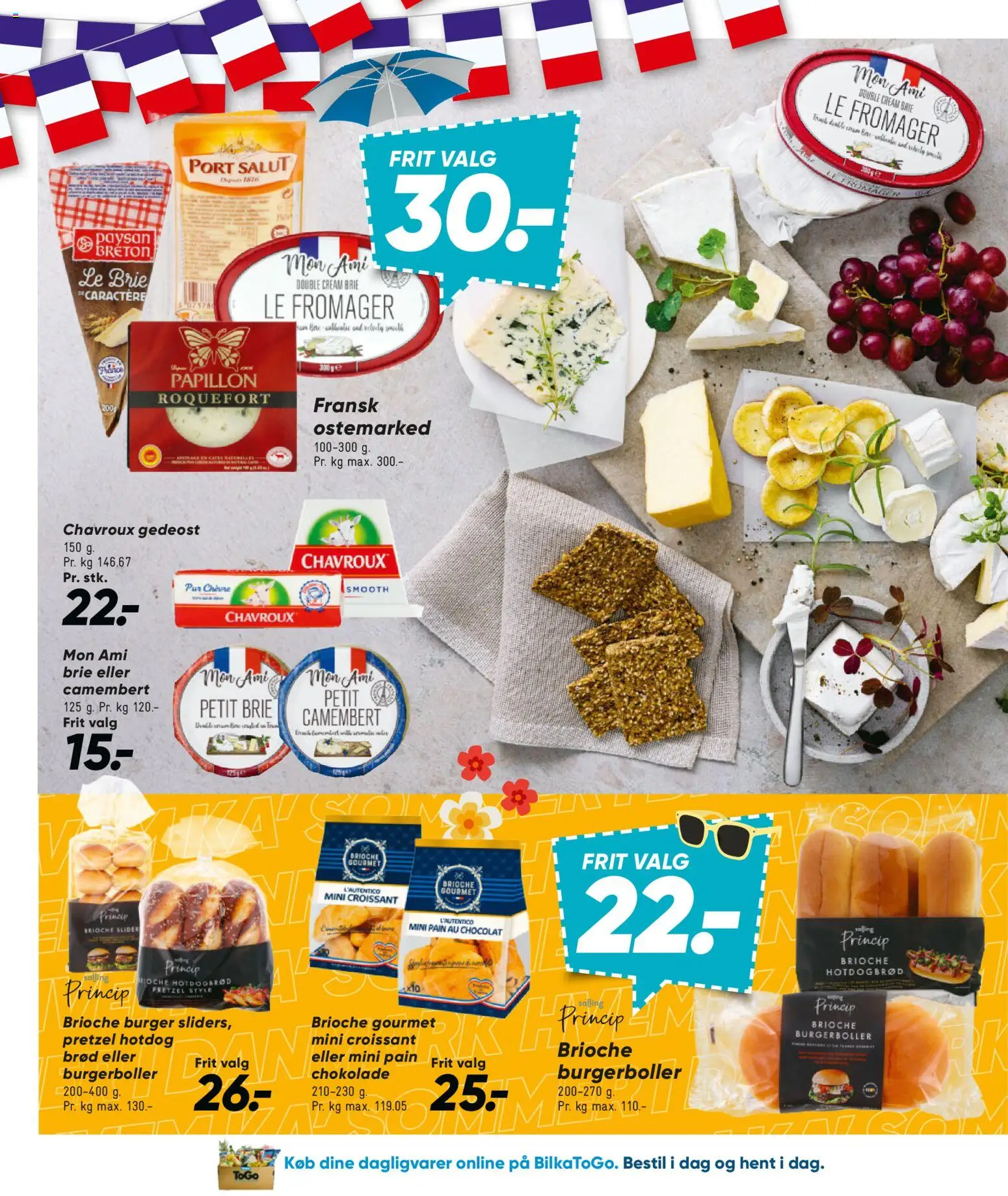 Bilka tilbudsavis – gyldig fra 26/06/2026 | Side: 24 | Produkter: Camembert, Brød, Chokolade, Hotdogbrød
