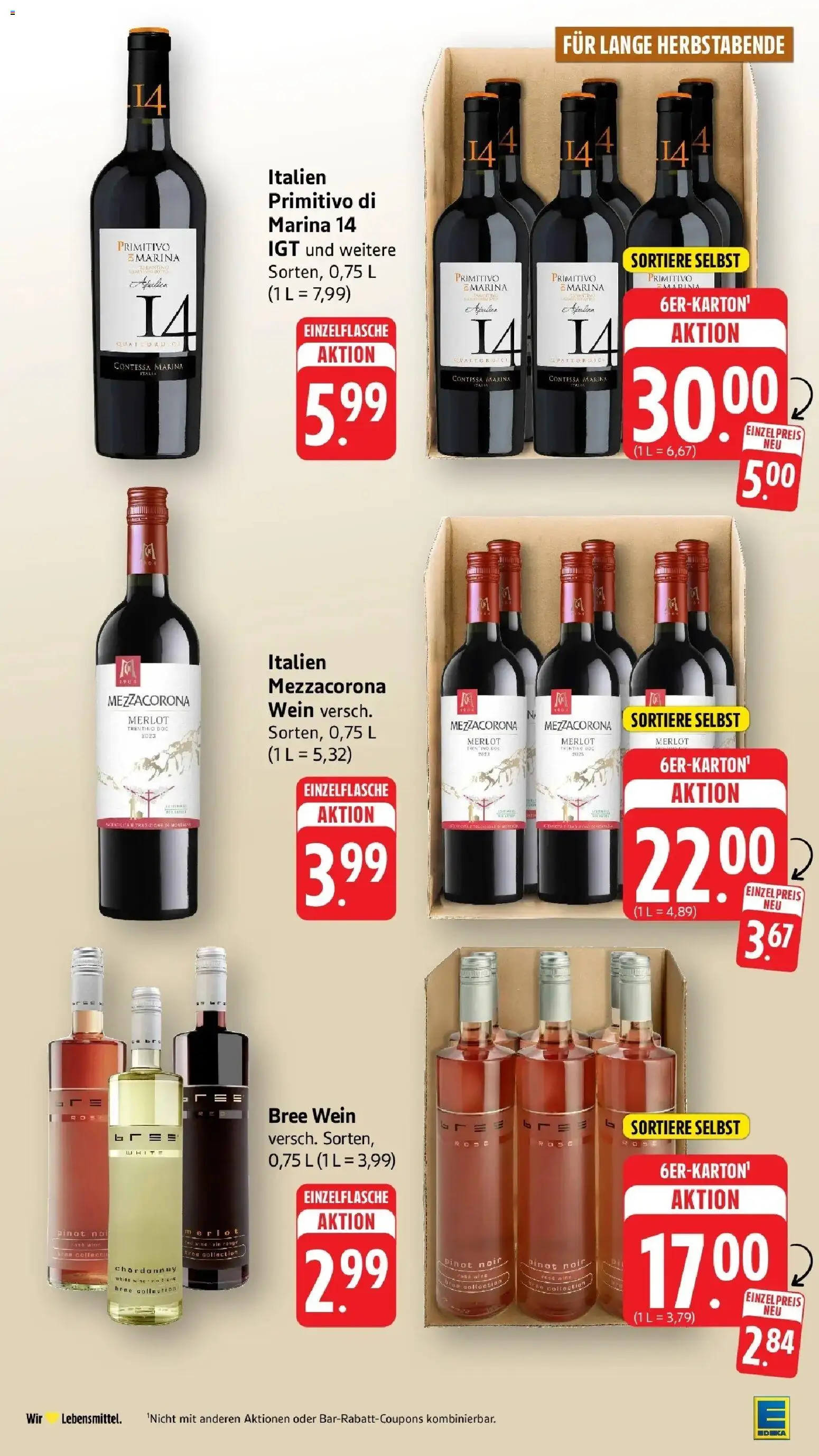 Edeka Prospekt Stockach (ab 05.10.2026) » Angebote Online | Seite: 4 | Produkte: Merlot, Bree, Rouge, Wein