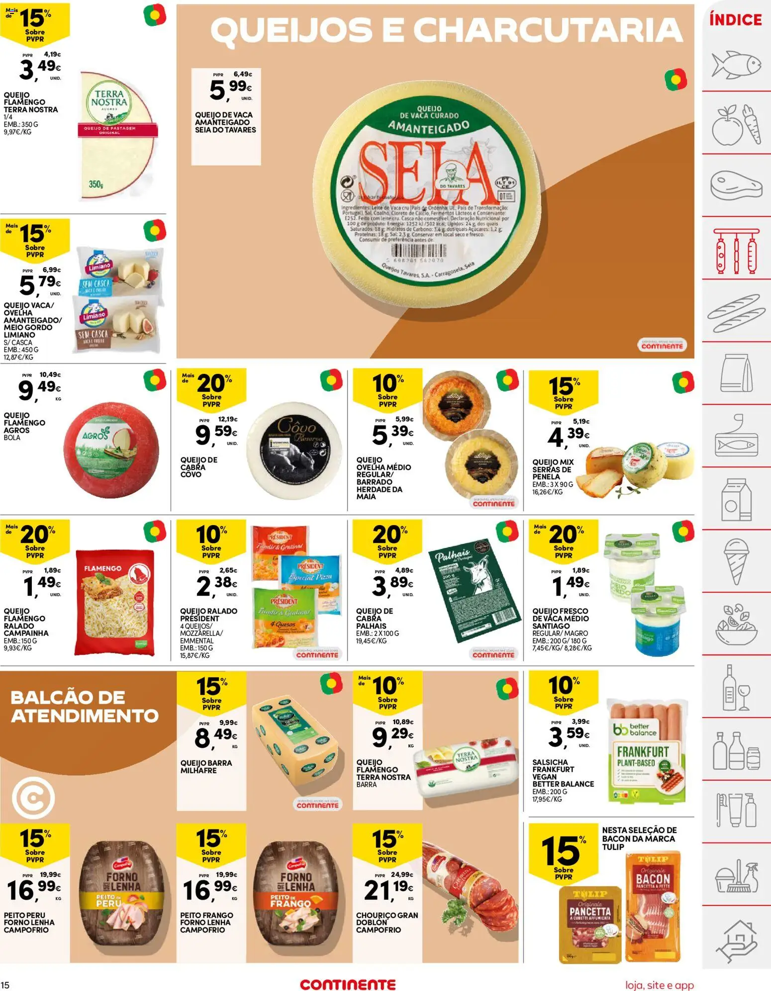 Continente folheto │ válido de 19.05.2026 | Página: 15 | Produtos: Peru, Sal, Leite, Queijo