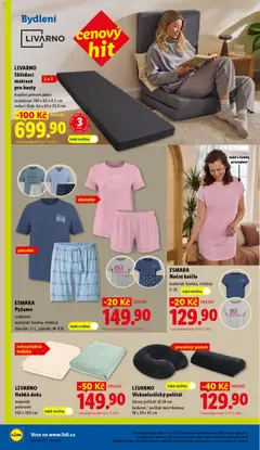 Náhled letáku ESMARA Pyžamo souprava, materiál: bavlna, viskóza, dámské: S-L, pánské: M-XXL od 30.04.2026 | Strana: 36 | Produkty: Pyžamo, Matrace, Polštář, Noční košile