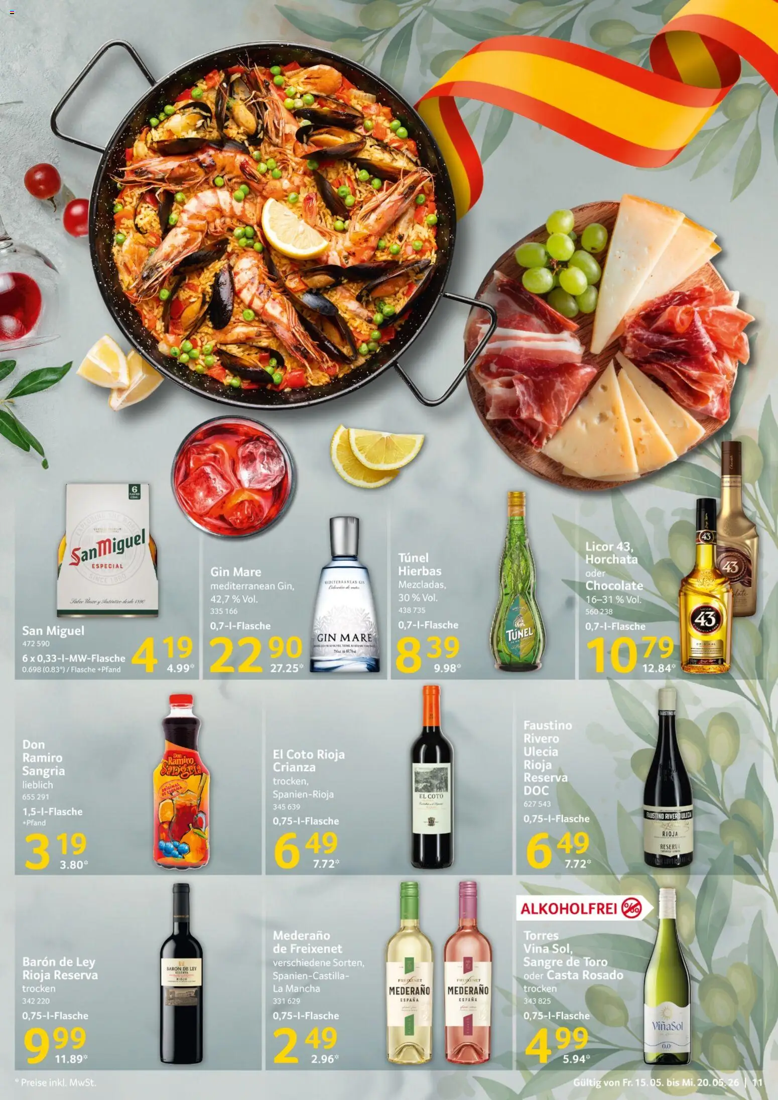 Selgros Prospekt 	 – gültig ab 15.05.2026 | Seite: 11 | Produkte: Freixenet, Gin