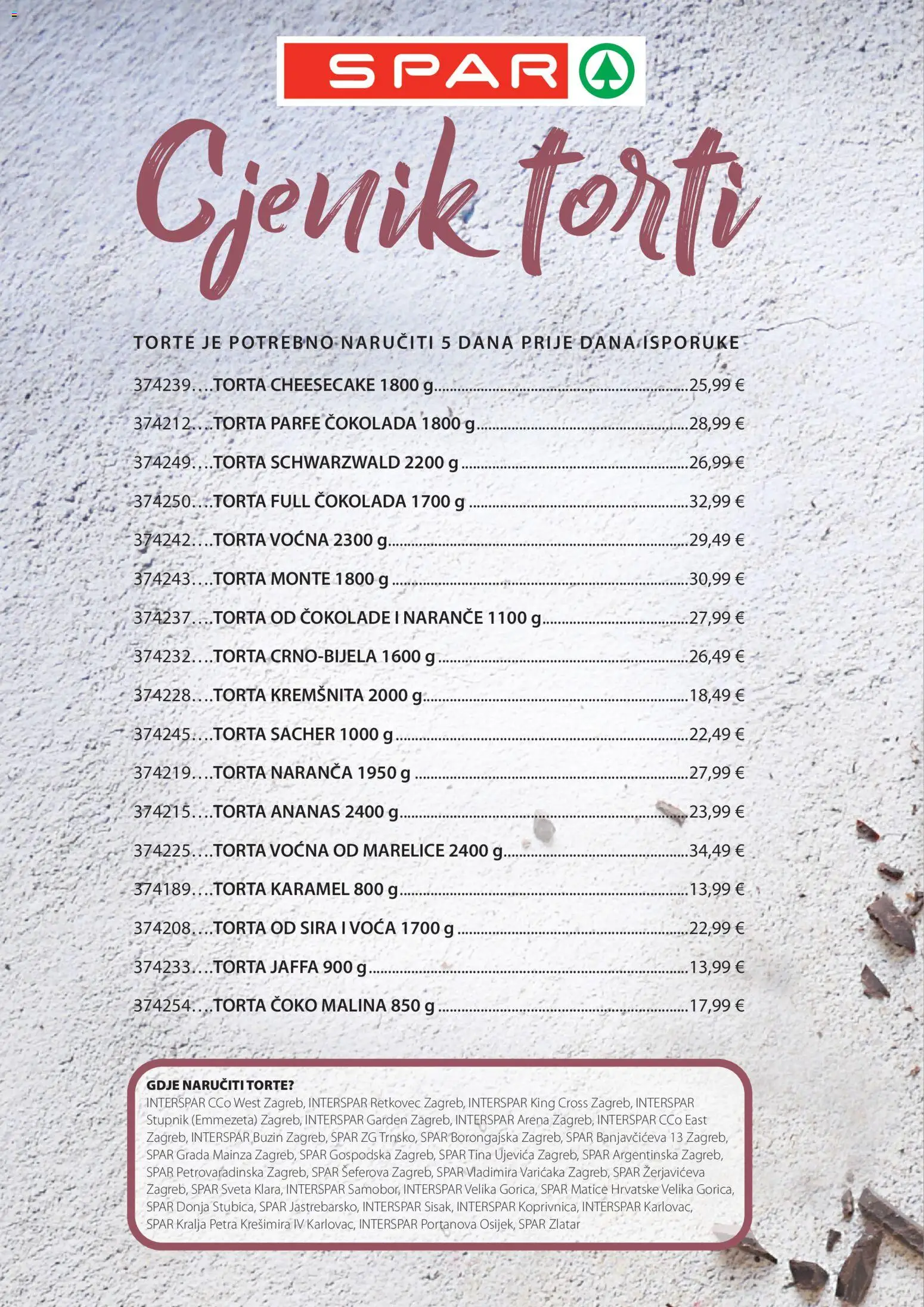 Spar katalog | vrijedi od 05.06.2026 | Stranica: 2 | Proizvodi: Čokolada, Naranče, Ananas, Torta