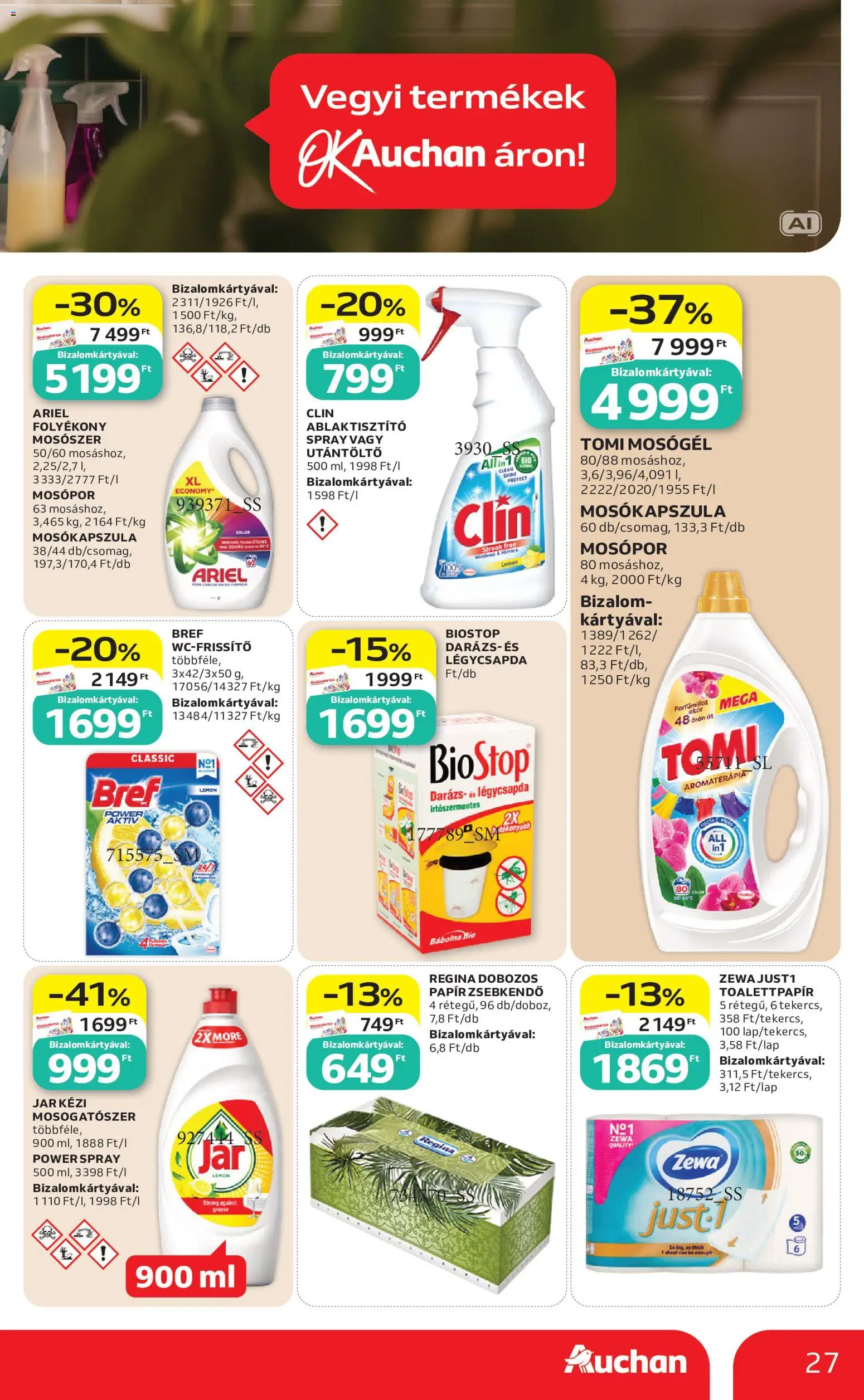 Auchan akciós ujság - amely érvényes a következő dátumtól: 2026.08.21. | Oldal: 27