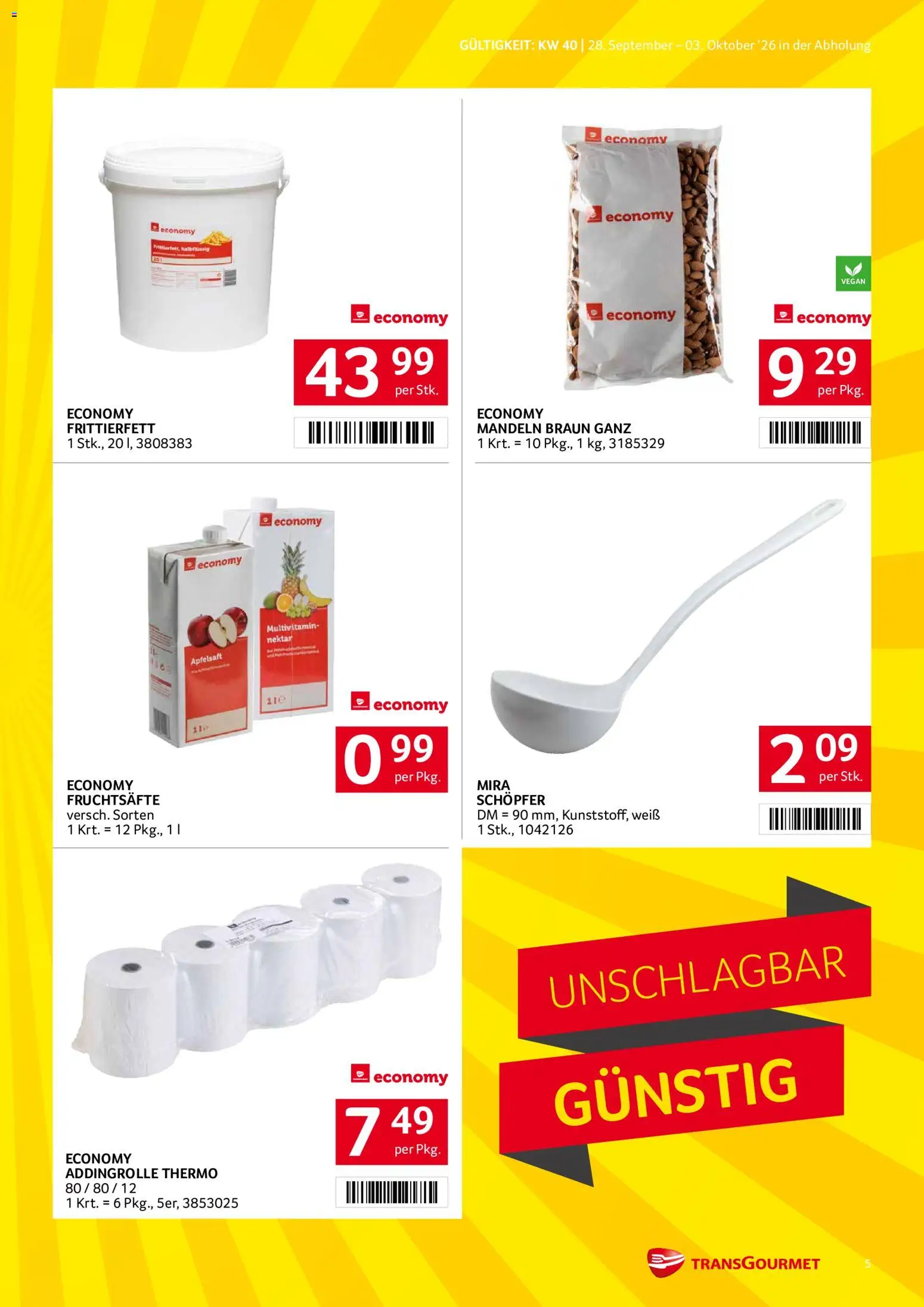 Transgourmet Flugblatt gültig ab 28.09.2026 | Seite: 5