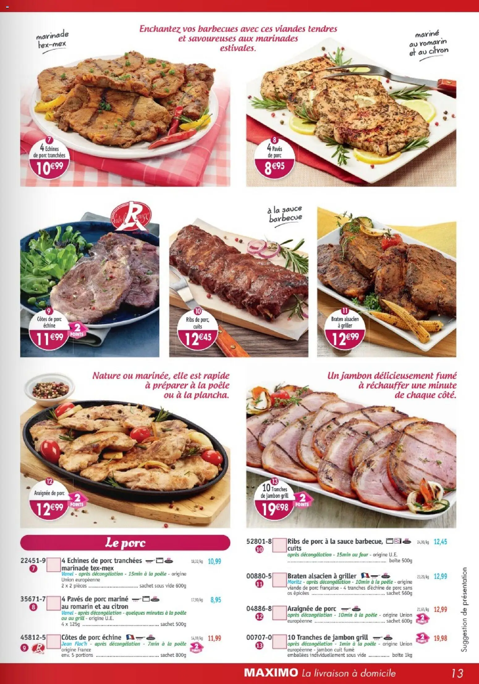 {H1} | Page: 13 | Produits: Viande de porc, Barbecue, Grill, Viande