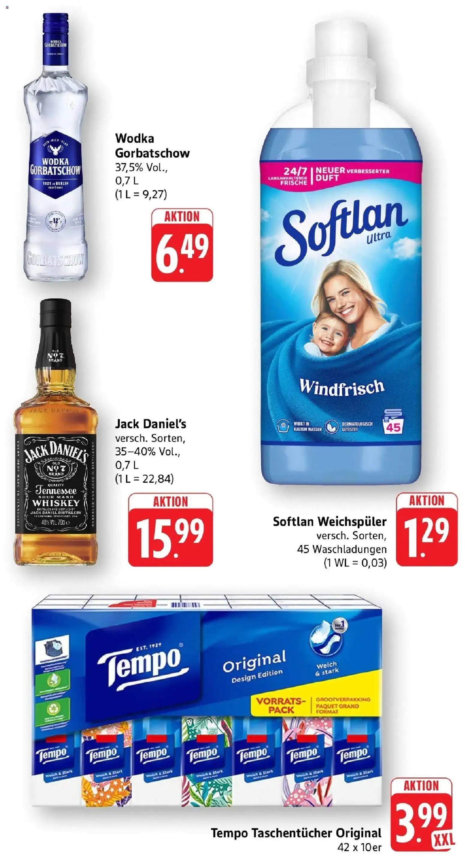 nah & gut Prospekt Neuhofen – gültig ab 08.06.2026 | Seite: 9 | Produkte: Duft, Weichspüler, Tempo, Wodka