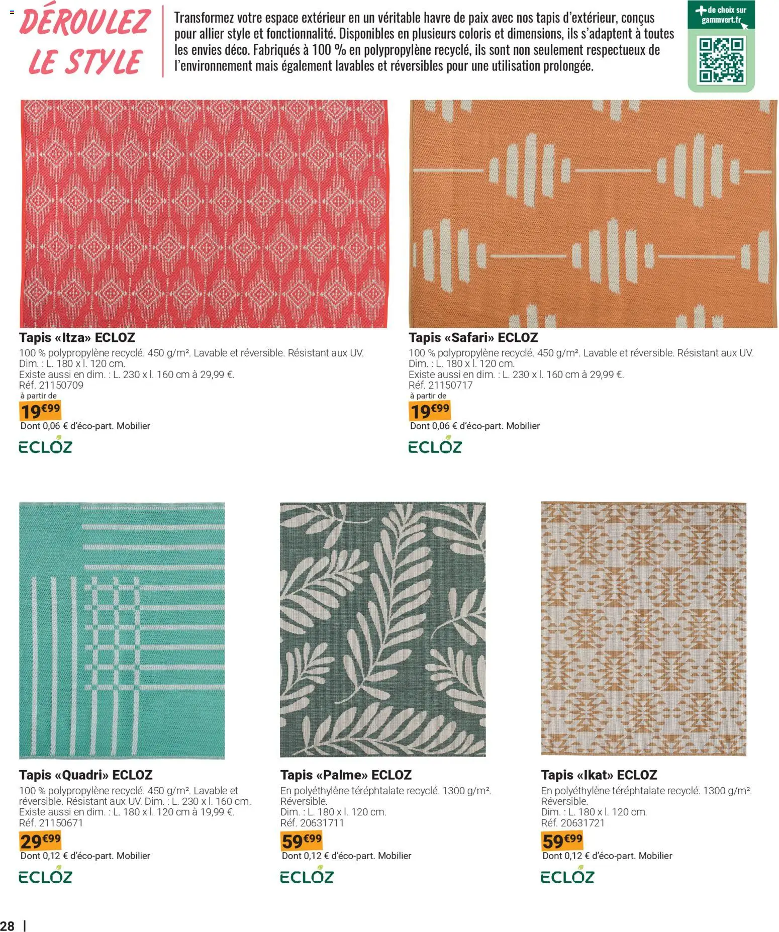 {H1} | Page: 28 | Produits: Mais, Tapis