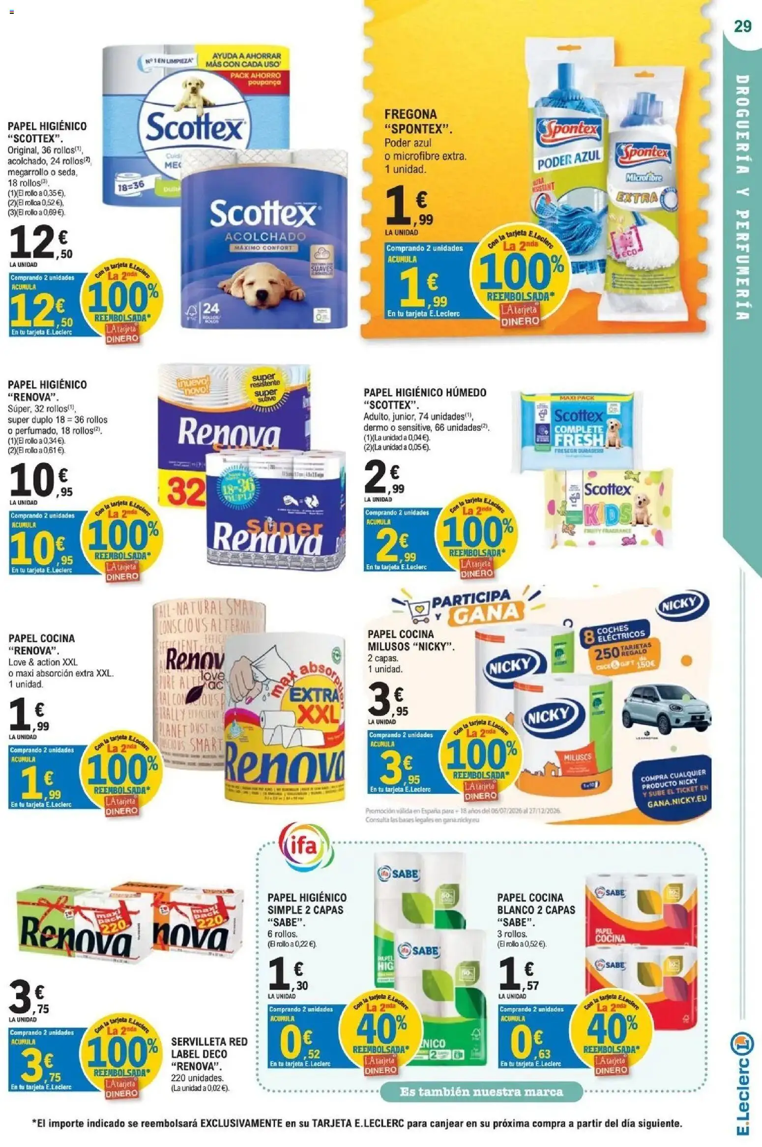 E.Leclerc Megames 2 07/10/2026 - 18/10/2026 | Página: 29 | Productos: Papel higienico, Cocina