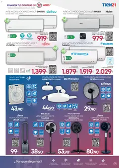 Vista previa Tien 21 folleto válido desde el 01/07/2026 | Página: 11 | Productos: Aire acondicionado, Ventilador, Ventilador de pie