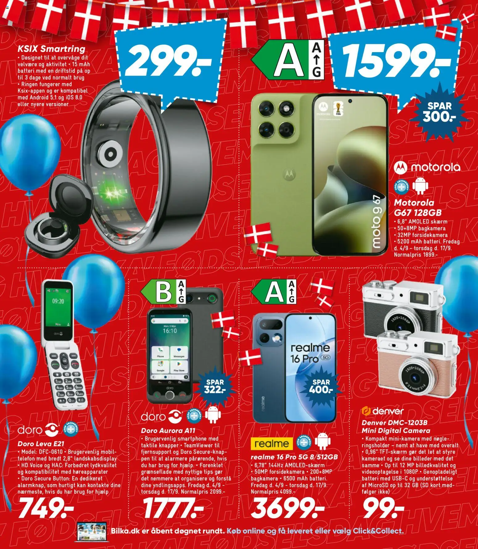 Bilka tilbudsavis – gyldig fra 04/09/2026 | Side: 23 | Produkter: Skærm, Telefon, Smartphone, Batteri