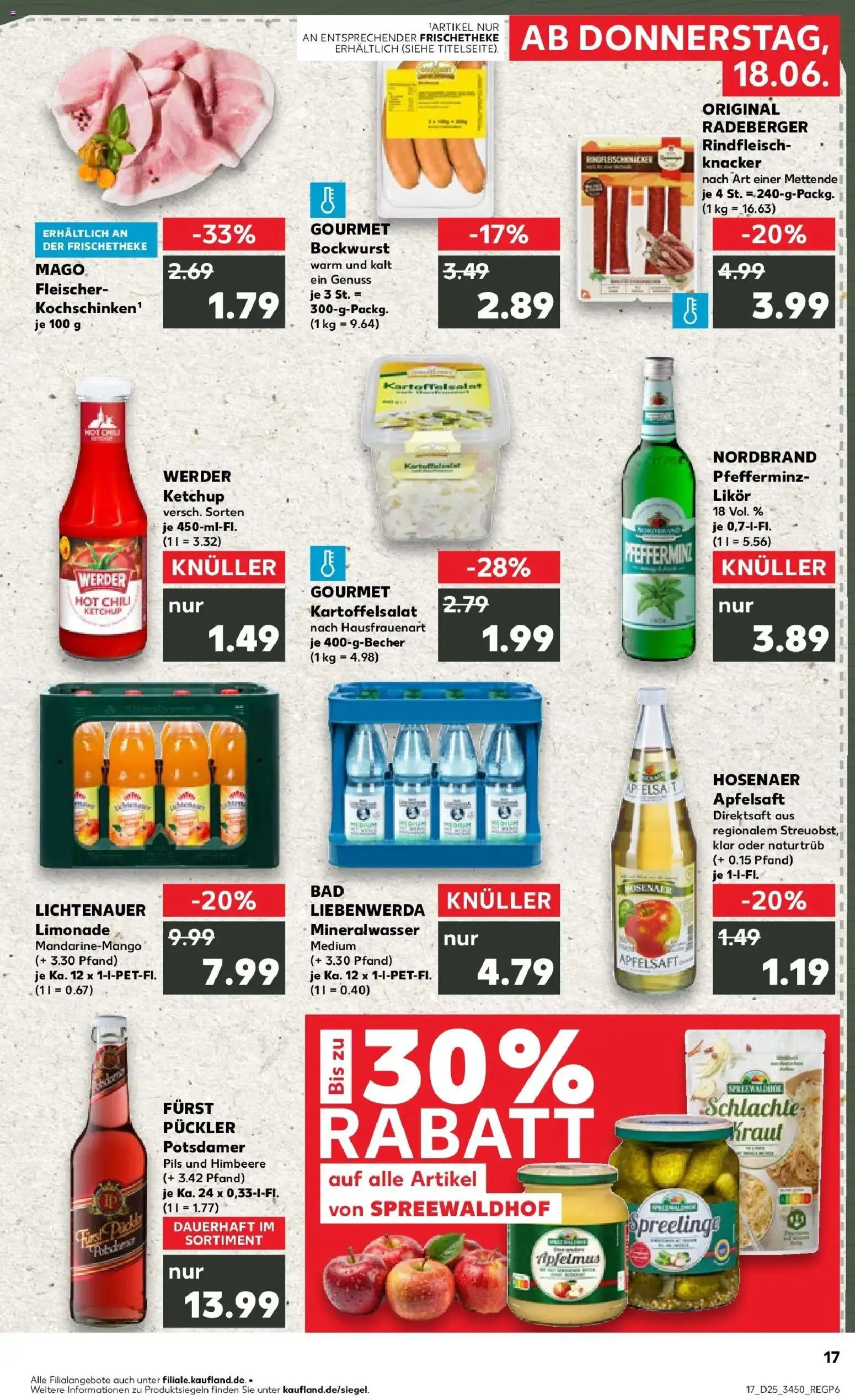 Kaufland Prospekt Spremberg – gültig ab 15.06.2026 | Seite: 2 | Produkte: Chili, Kraut, Rindfleisch, Ketchup