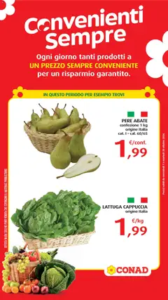 Anteprima del volantino Conad volantino Convenienti Sempre Ortofrutta valido a partire dal 07/10/2026