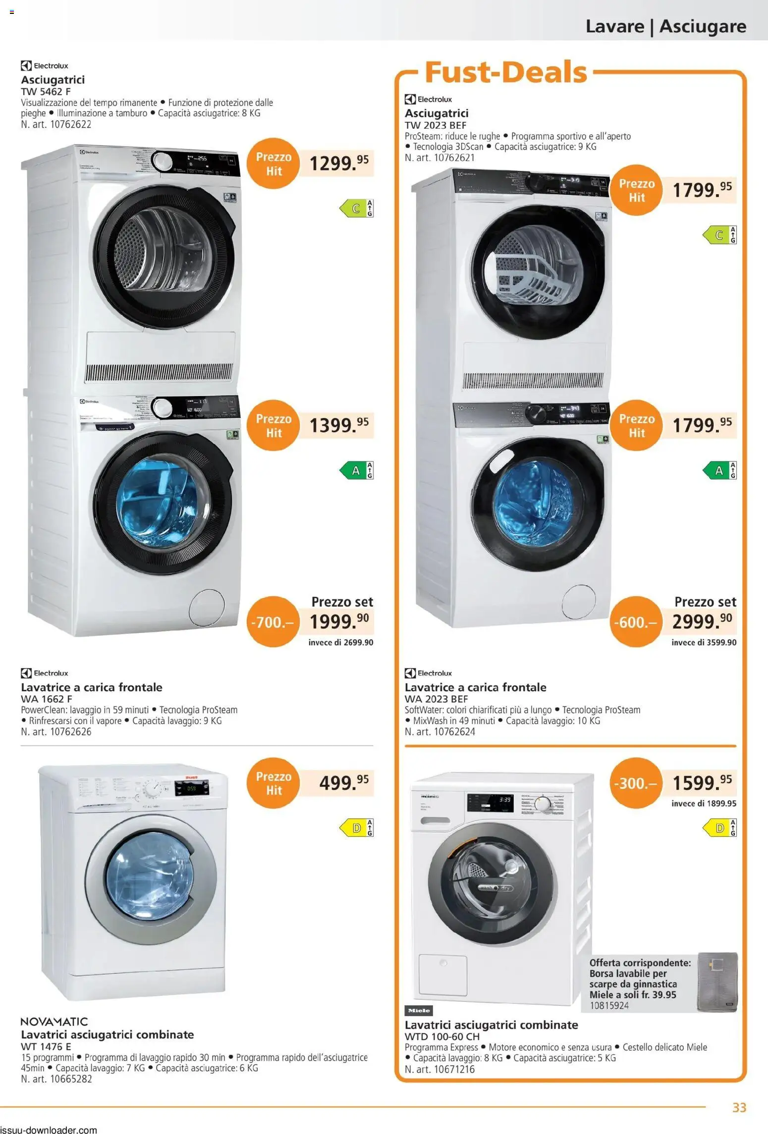 Fust aktionen IT – gültig ab 01.05.2026 | Seite: 33 | Produkte: Miele