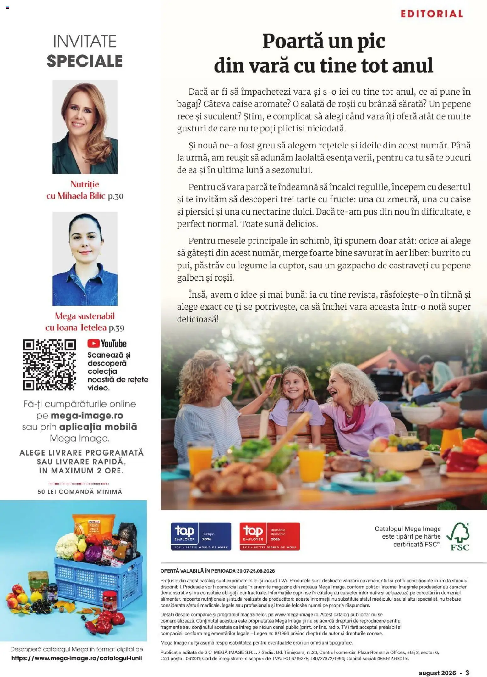 Noul catalog Mega Image – valabil de la 30.07.2026 | Pagină: 3 | Produse: Castraveți, Salată, Ahtapot, Legume
