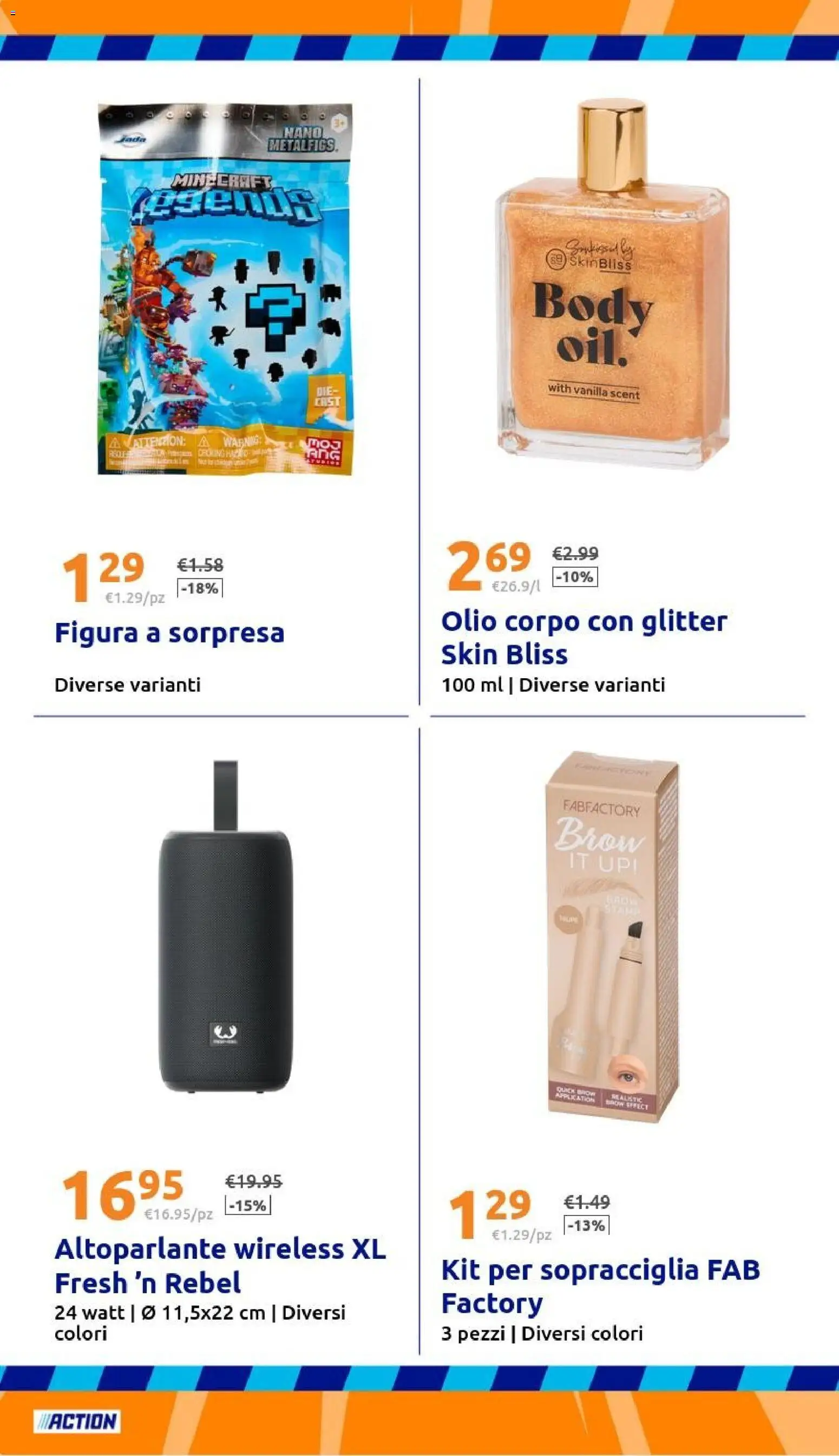 Volantino Action del 06.05.2026 | Pagina: 24 | Prodotti: Altoparlante, Olio corpo, Olio