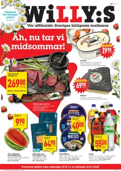 Aktuella erbjudande - Förhandsvisning av reklamblad från butik Willys aktuell från 15.06.2026