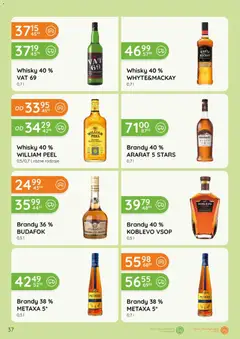 Pogląd oferty "Eurocash gazetka - Katalog Alkoholowy" - ważna od 01.05.2026 | Strona: 37 | Produkty: Metaxa, Whisky