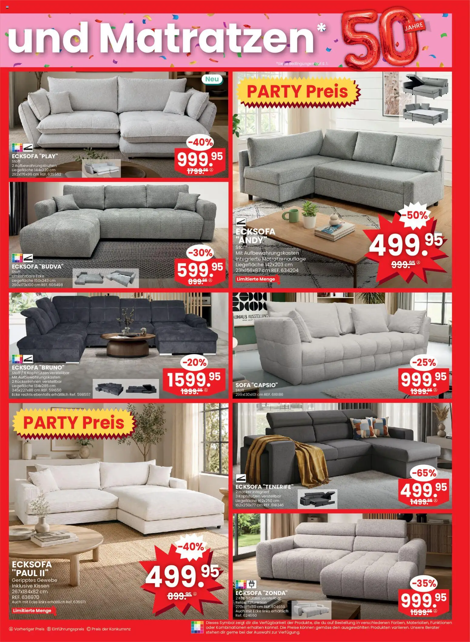 Conforama aktionen – gültig ab 09.09.2026 | Seite: 3 | Produkte: Hocker, Kissen, Sofa, Ecksofa