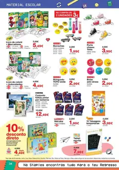 Pré-visualização Staples Regresso às Aulas 2026 válido de 17/08/2026 | Página: 34