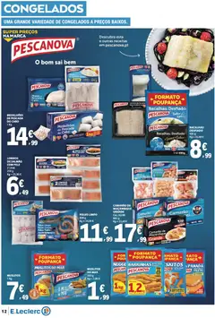 Pré-visualização E.Leclerc folheto válido de 11.06.2026 | Página: 12 | Produtos: Pescada, Polvo, Sal, Proteina