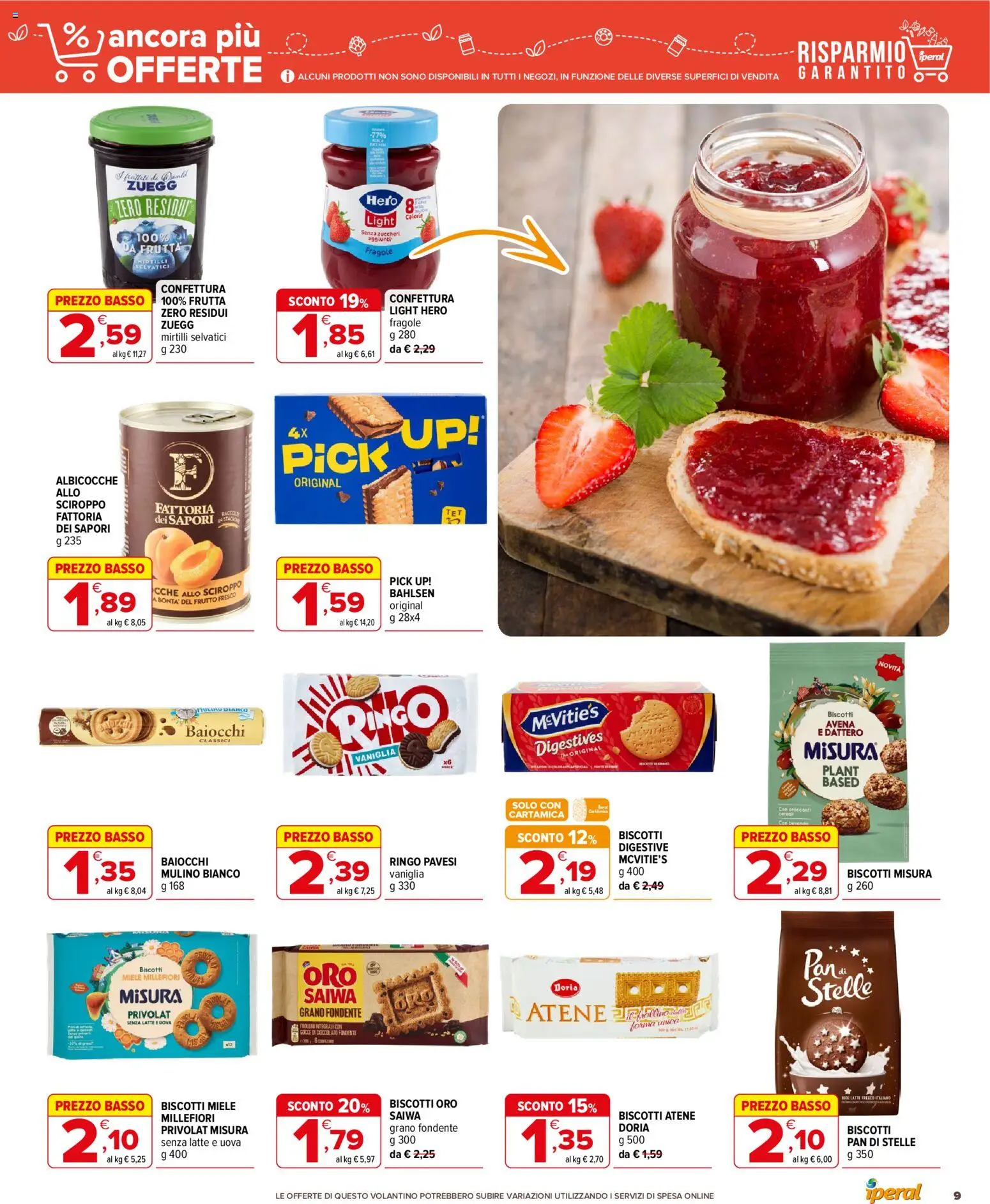 Volantino Iperal del 17.06.2026 | Pagina: 9 | Prodotti: Cioccolato, Latte, Mirtilli, Miele