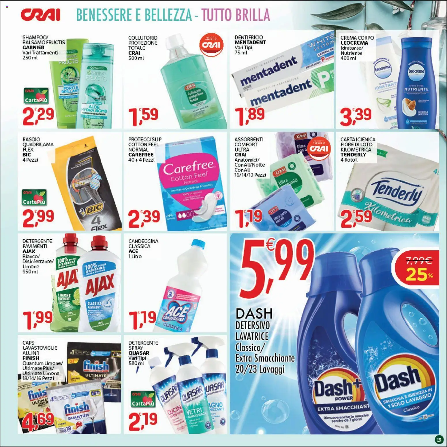 Volantino CRAI del 20/08/2026 | Pagina: 13 | Prodotti: Crema, Dentifricio, Collutorio, Limone