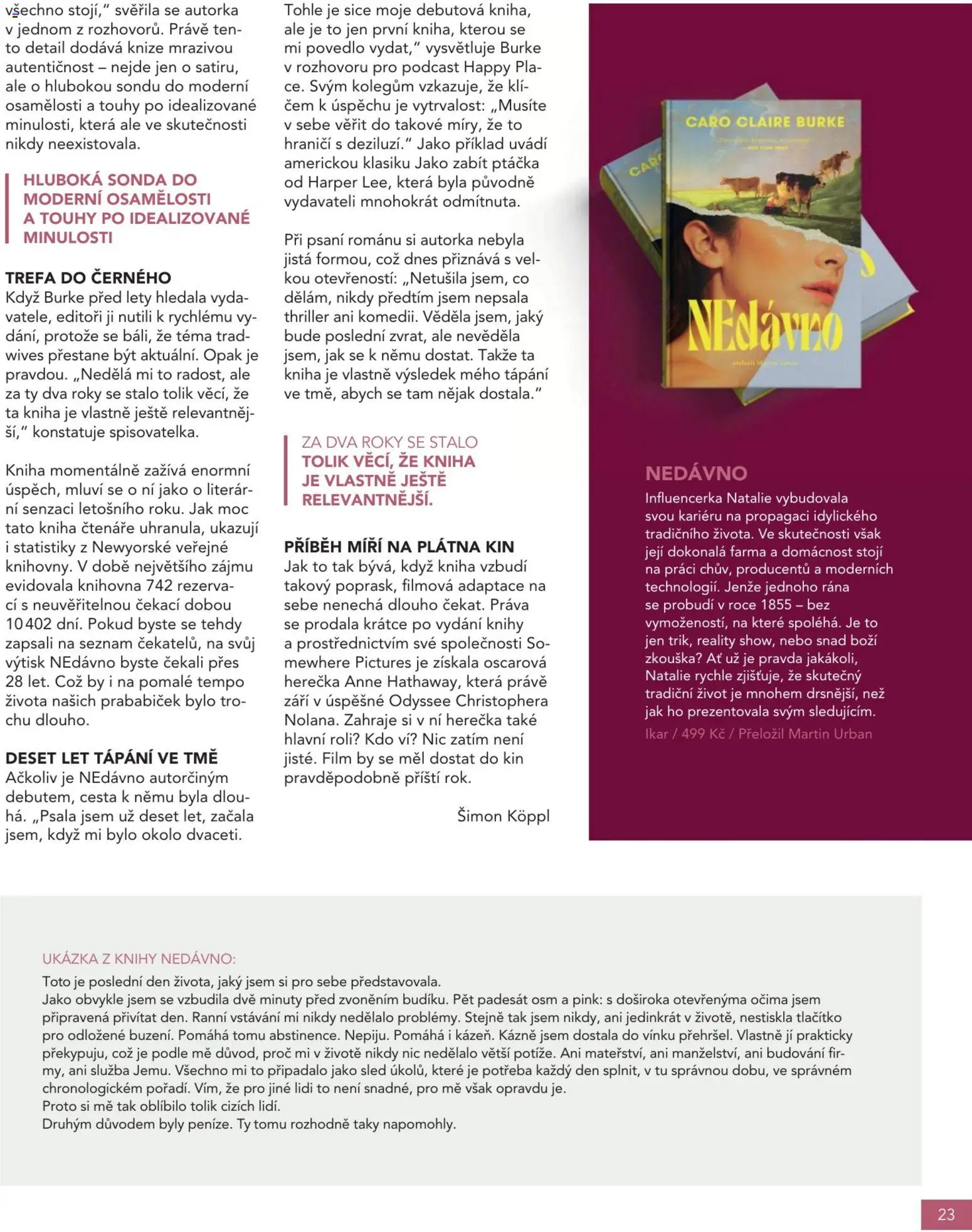 Luxor magazín od 01.09.2026 | Strana: 23 | Produkty: Kniha, Knihy, Sleď, Knihovna