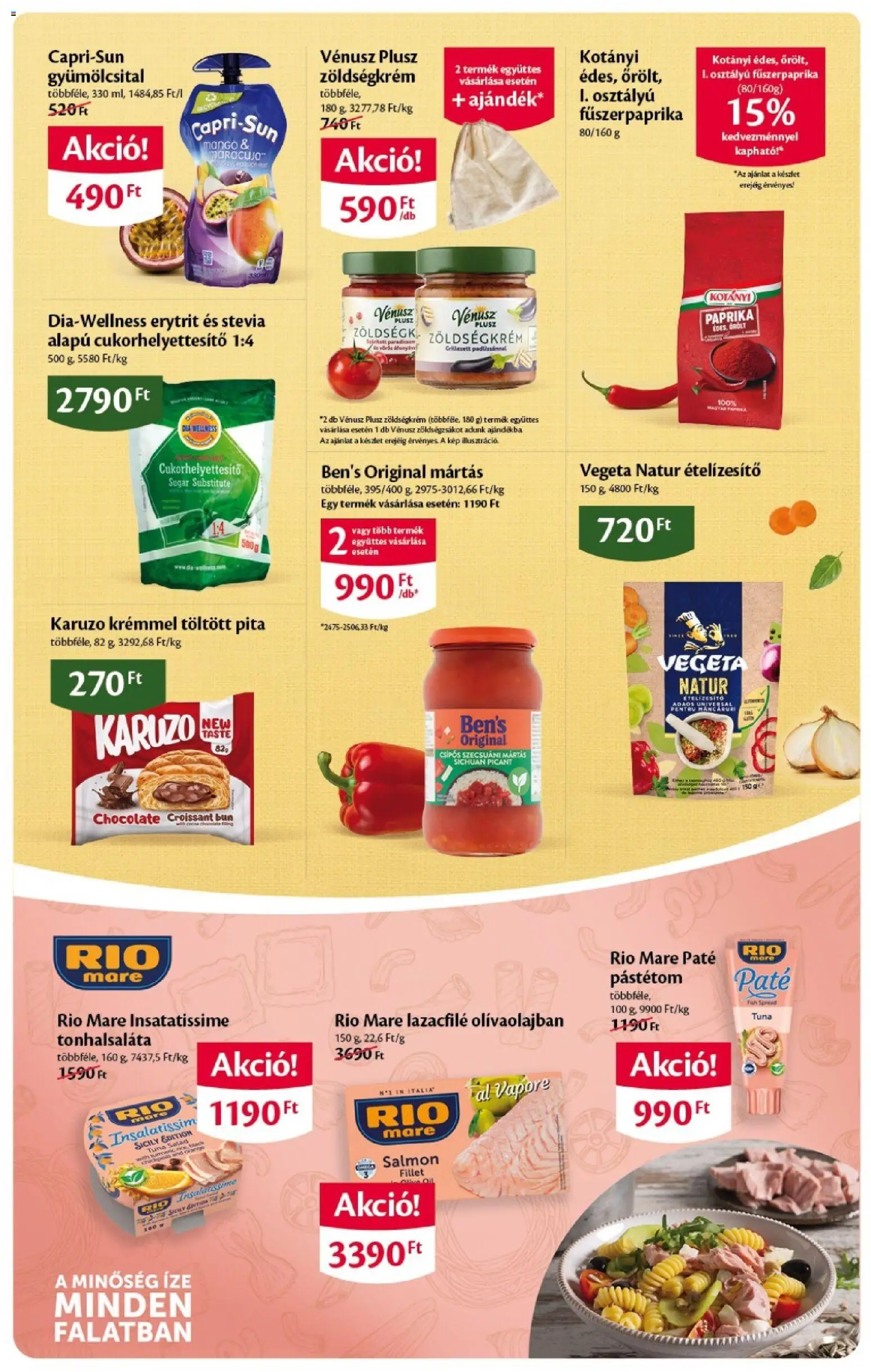 Ecofamily akciós ujság - amely érvényes a következő dátumtól: 2026.09.03. | Oldal: 3 | Termékek: Croissant, Paprika, Rio Mare, Ételízesítő
