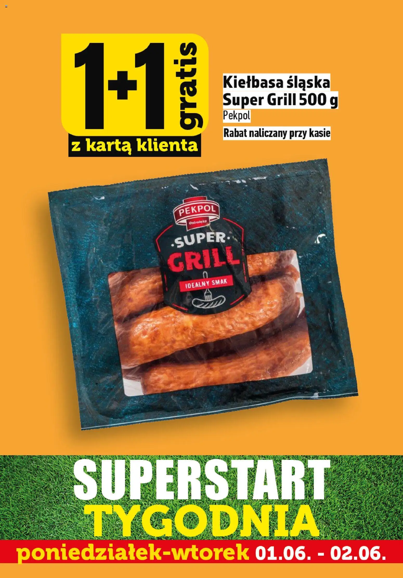 Topaz gazetka - Superstart tygodnia od 01.06.2026 | Strona: 3 | Produkty: Kiełbasa, Karta, Grill, Kiełbasa śląska