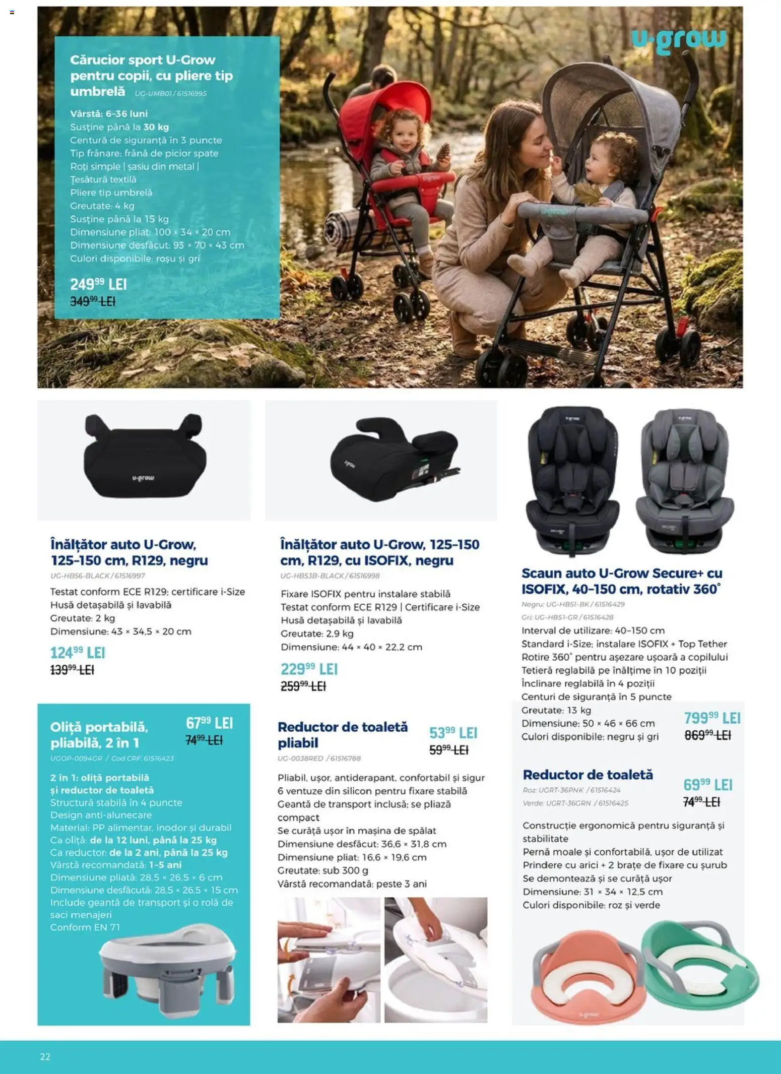 Noul catalog Carrefour – valabil de la 12.08.2026 | Pagină: 22 | Produse: Umbrelă, Geantă, Lavabila, Pește