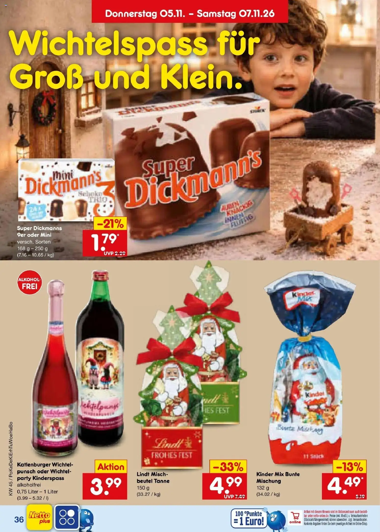 Netto Marken-Discount Prospekt Bad Friedrichshall – gültig ab 02.11.2026 | Seite: 54 | Produkte: Alkohol, Lindt