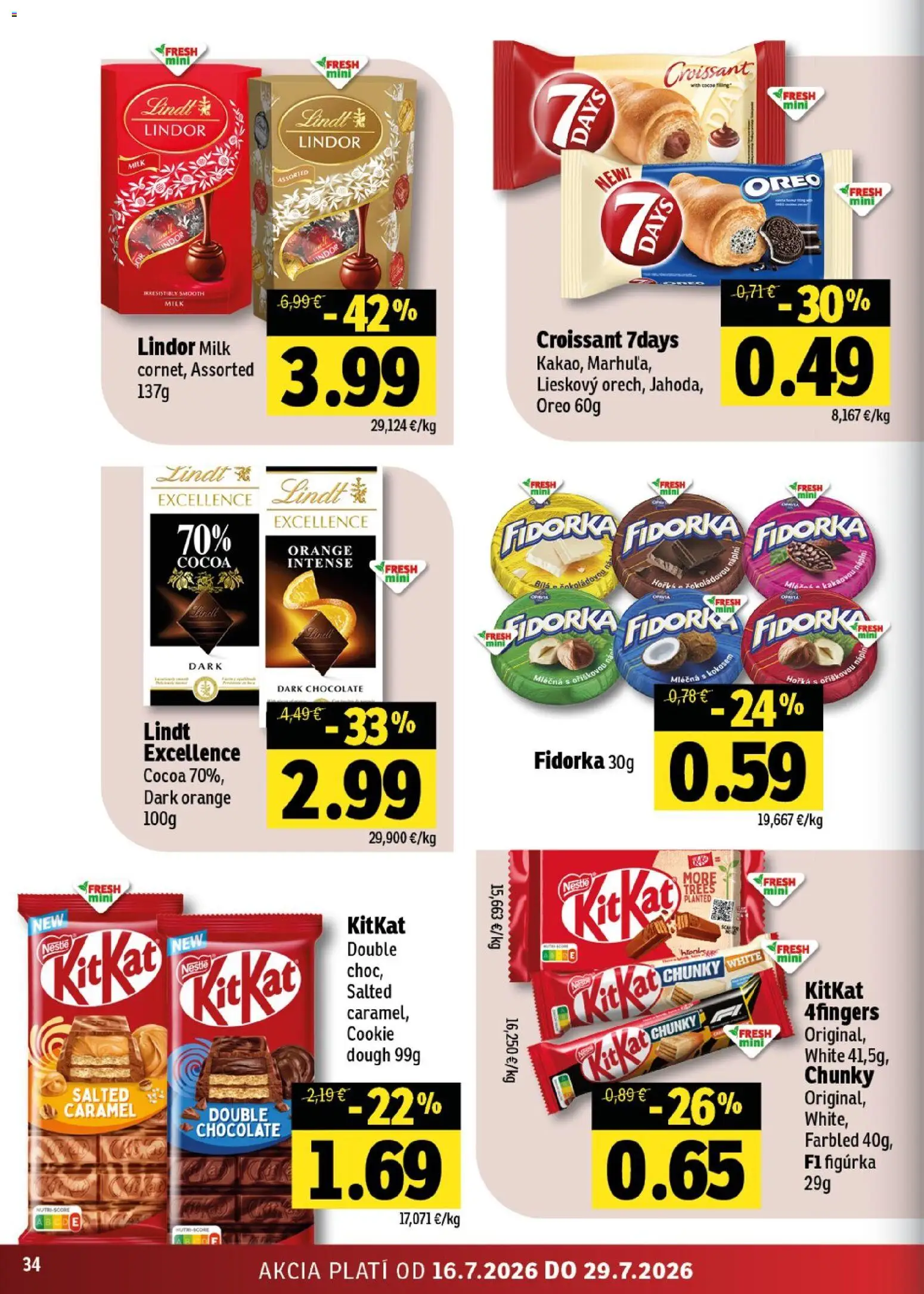 Nové Fresh akcie – leták je platný od 16.07.2026 | Strana: 34