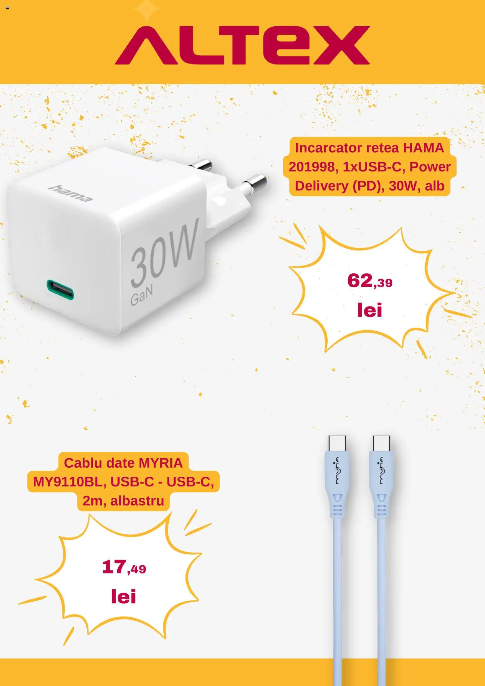 Noul catalog Altex – valabil de la 22.10.2026 | Pagină: 4 | Produse: Încărcător, Cablu, Power