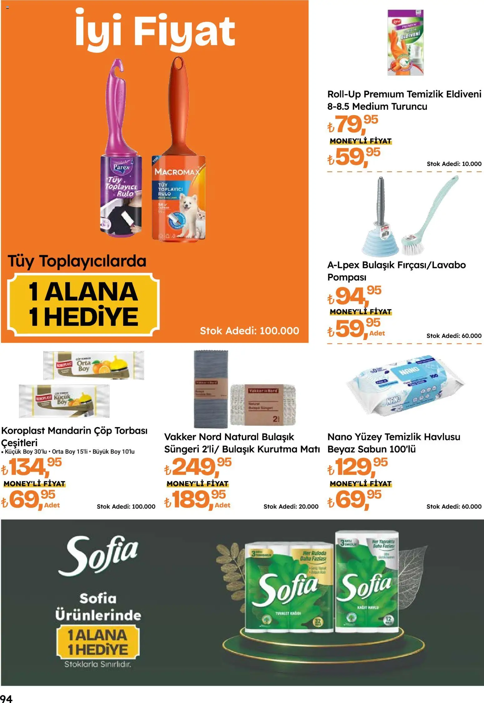 Migros Katalog - 5M Migroskop Dijital - 05 Ekim 2026 tarihinden itibaren geçerlidir | Sayfa: 94 | Ürünler: Çöp torbası, Tuvalet, Sabun