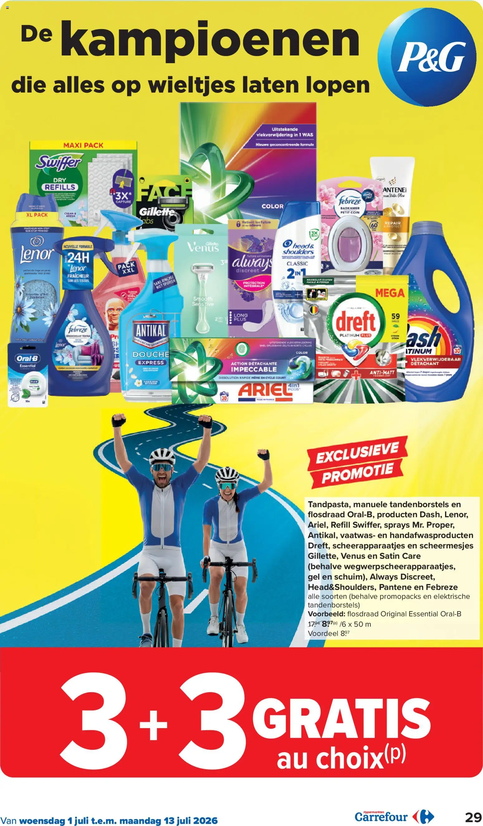 {H1} | Pagina: 29 | Producten: Tissues, Pads, Douche, Conditioner