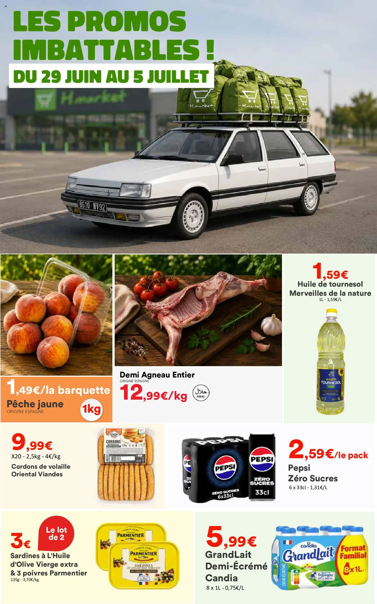 {H1} | Page: 1 | Produits: Pêche, Sardines, Huile de tournesol, Huile