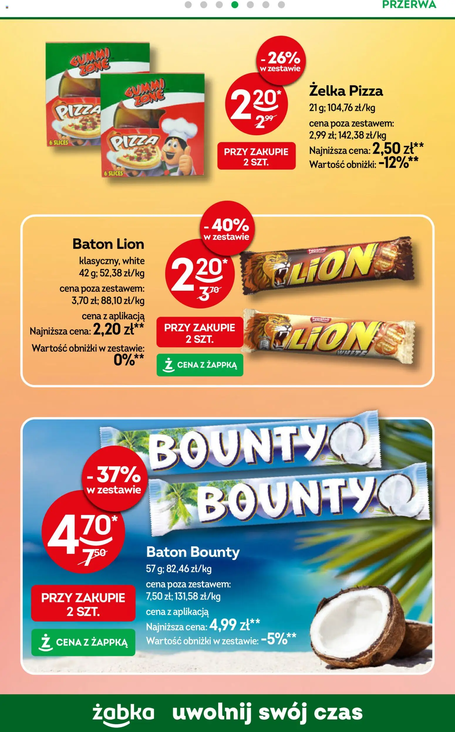 Żabka gazetka od 17.06.2026 | Strona: 83 | Produkty: Baton, Pizza