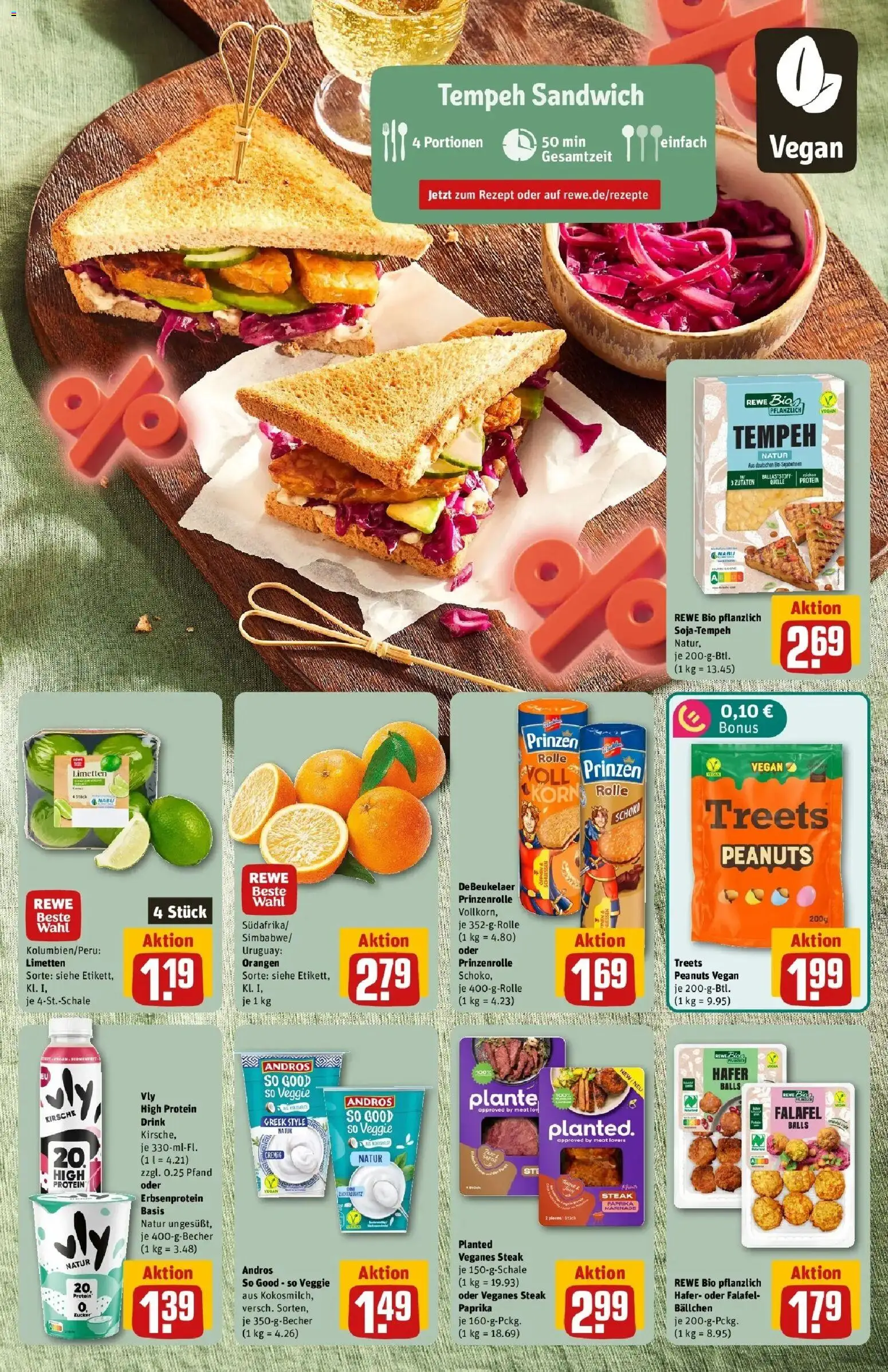 REWE Prospekt ab 24.08.2026 zum Blättern » Angebote | Seite: 5 | Produkte: Limetten, Orangen, Paprika, Steak