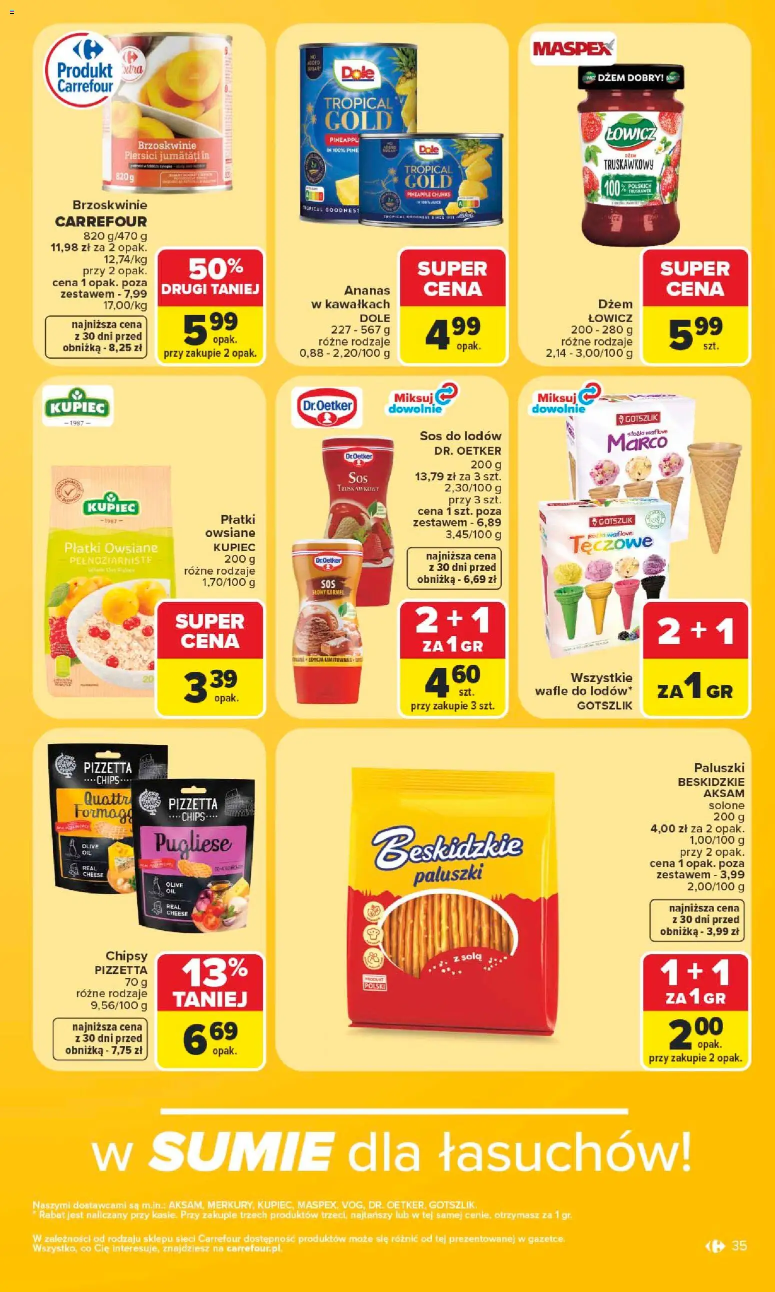 Carrefour gazetka od 15.06.2026 | Strona: 37 | Produkty: Chipsy, Wafle, Dżem, Paluszki