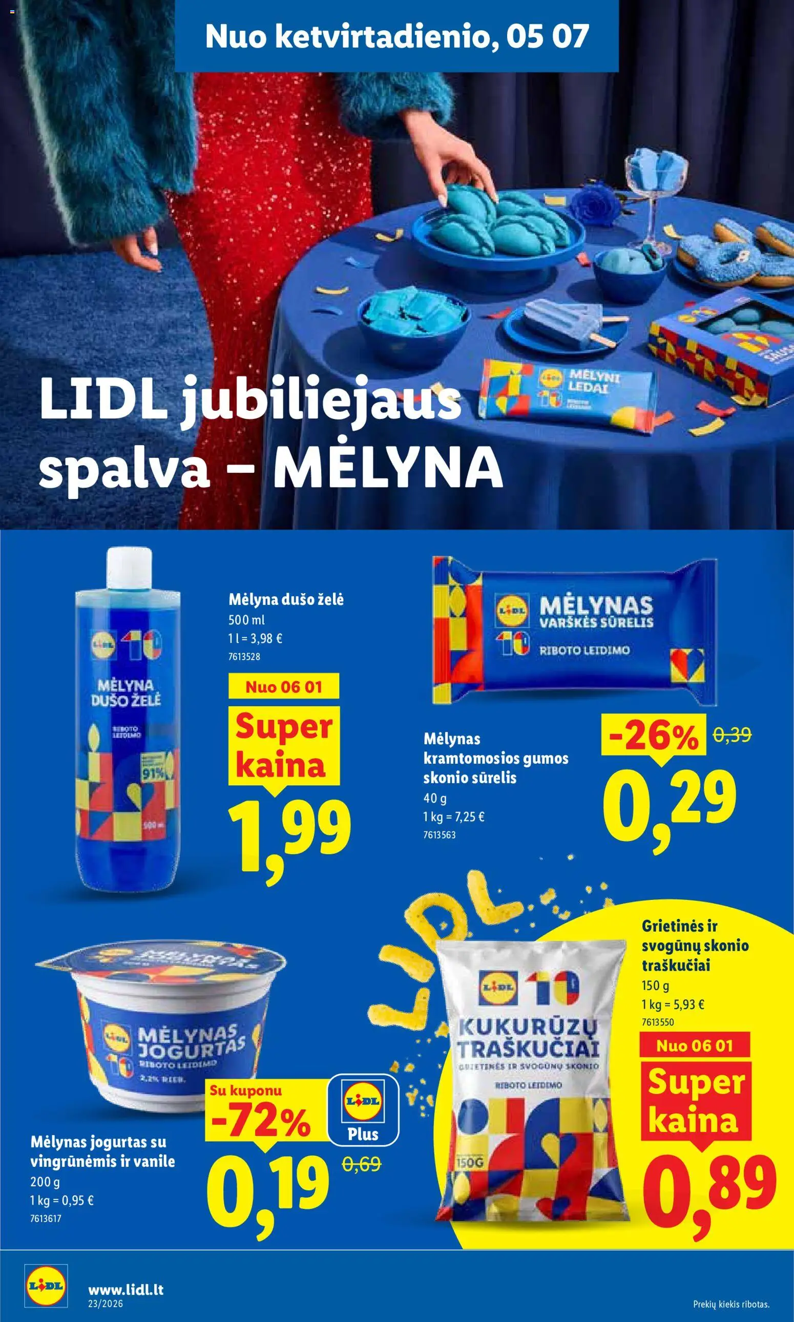 LIDL akcijos nuo 01.06.2026 | Puslapis: 4 | Prekių: Agurkai, Šilauogės, Pomidorai